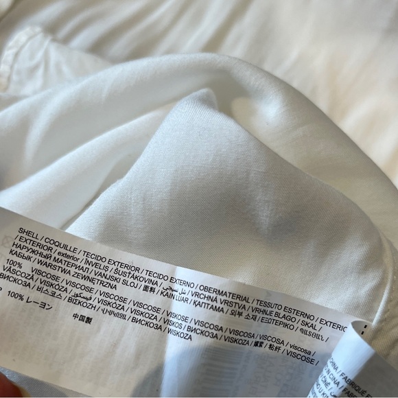 Desigual White Button-Up Shirt with Colorful Design Small - Picture 9 of 9